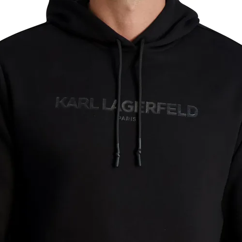 Vista 3 de Karl Lagerfeld Paris Sudadera con capucha con logotipo clásico
