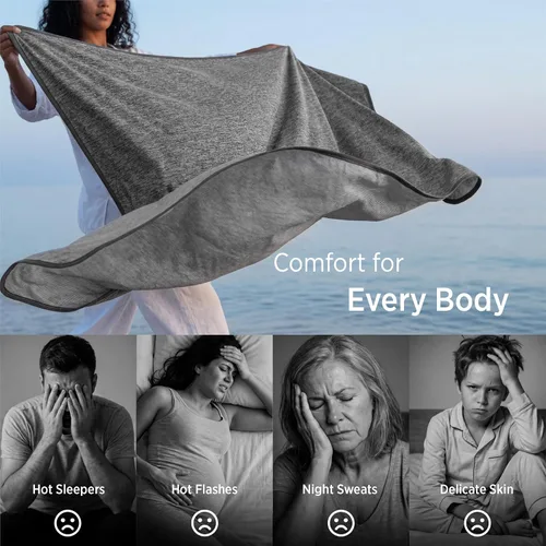 Vista 5 de Bedsure - Manta refrescante para personas que tienen calor al dormir, para habitación de niñas y niños, cobija fresca, ropa de cama ligera