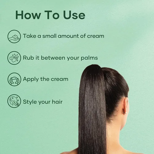 Vista 4 de Botanic Hearth Crema moldeadora de árbol de té, crema para peinar el cabello con colágeno y biotina, estilo y textura, sujeción fuerte y flexible