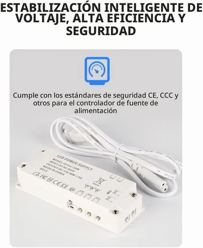 Vista 9 de Espejo LED redondo de 20 pulgadas, espejo samrt para baño, espejo de pared con luz, antiempañamiento, 3 colores regulables, frontal