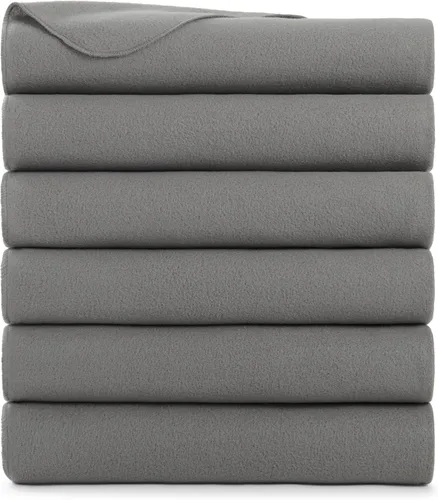 Vista 19 de Arkwright - Mantas de forro polar a granel – Paquete de 6 – Manta ultra suave y acogedora para automóvil, campamento, sofá, oficina, aire libre