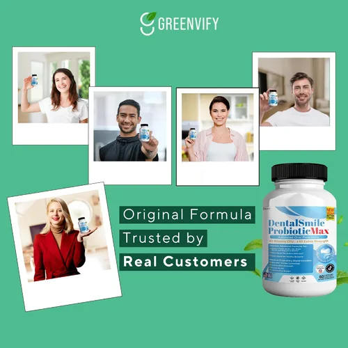 Vista 7 de DentalSmile ProbioticMax, suplemento probiótico oral avanzado, 40 mil millones de UFC, 60 cápsulas, sin gluten (1)