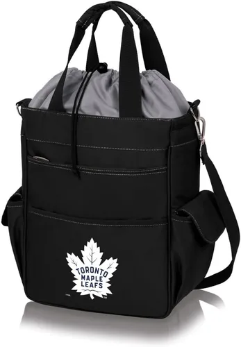 Vista 23 de PICNIC TIME NHL - Bolsa de mano unisex para adultos NHL Activo Negro con detalles grises.