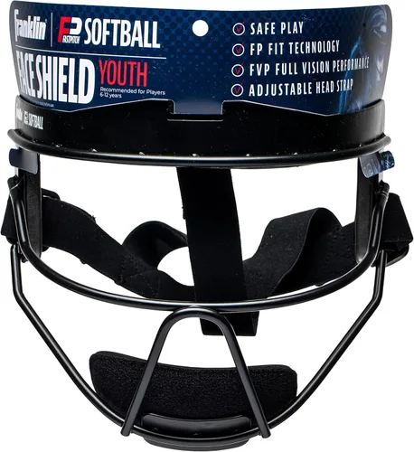 Vista 10 de Franklin Sports Softball Face Mask for Fielders - Girls Youth Face Shield for Infielders - Kids Fielding Guard for Fastpitch + Slowpitch Softball