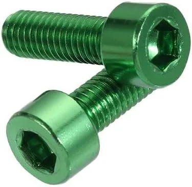 Vista 5 de 2 unids/set bicicleta titular tornillo hervidor rack tornillo aleación aluminio M5x15mm botella agua jaula pernos para bicicleta MTB bicicleta