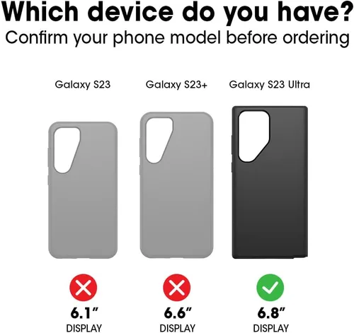 Vista 2 de OtterBox Alpha Flex - Protector de pantalla antimicrobiano para Samsung Galaxy S23 ULTRA v2, respuesta táctil impecable, resistente a las huellas