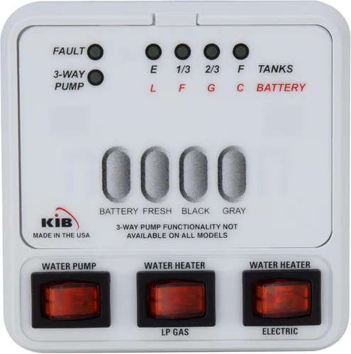 Vista 3 de Panel de monitor de sensor de tanque RV M23 Reemplazo KIB Incluye kit de arnés de cables Sensor de nivel de agua dulce o tanque de retención