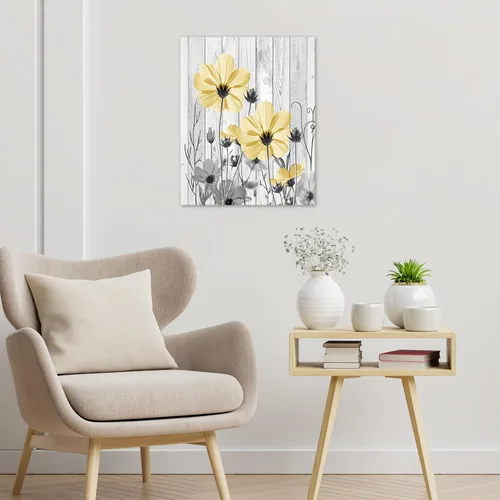 Vista 22 de HVEST Arte de pared inspirador de tigre para sala de estar, imágenes motivacionales de tigre de vida silvestre en blanco y negro, decoración