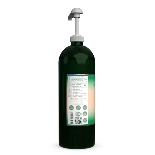 Vista 3 de Silver Tongue Oral Care - Enjuague bucal de plata coloidal natural, 32 onzas con bomba