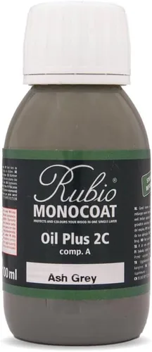 Vista 103 de Rubio Monocoat Muestra de Tinte y Acabado para Madera - Niebla 5% Aceite Plus Parte A Aceite de linaza para madera de secado rápido y ecológico
