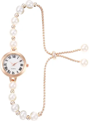 Vista 13 de ADSBIAOYE Reloj de pulsera floral simple de moda para mujer, reloj de lujo ligero de cuarzo con diamantes Dorado