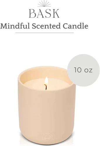 Vista 3 de Bask - Velas relajantes para el hogar - Velas perfumadas - Velas de invierno - Regalos para mujeres y hombres - Fragancia: consciente