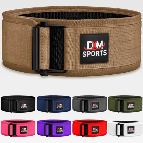 Vista 10 de DXM SPORTS Cinturón de levantamiento de pesas con autobloqueo, para hombres y mujeres, gimnasio, entrenamiento de fuerza, levantamiento de pesas
