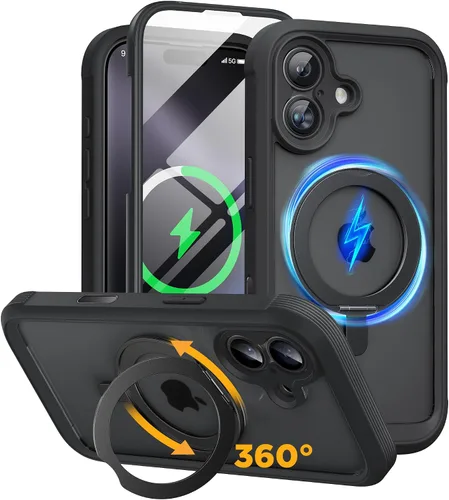 Vista 186 de Miracase Funda para iPhone SE de 3ª/2ª generación 2022 2020 de cuerpo completo con protector de pantalla de vidrio integrado, resistente protección