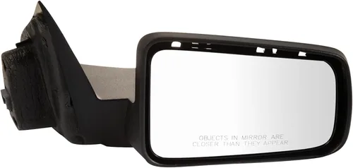 Vista 109 de TRQ Cubierta cromada del espejo manual del lado del pasajero, acabado liso para Volvo VNL 2004-2014