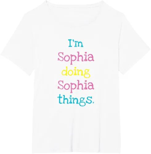 Vista 101 de Sophia - Camiseta con texto personalizado para niñas