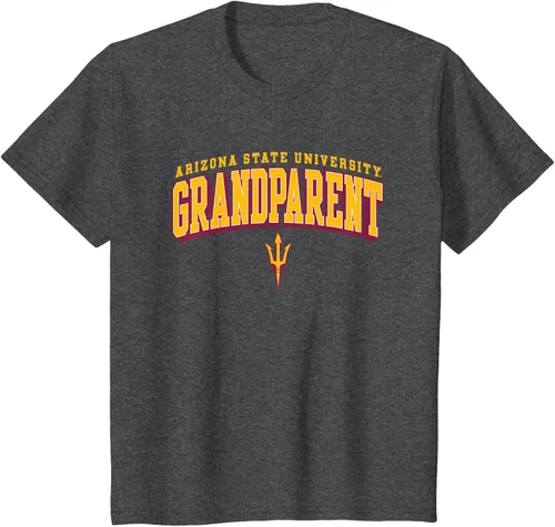 Vista 13 de Camiseta con logotipo de Arizona State Sun Devils Grandparent Arch, Negro