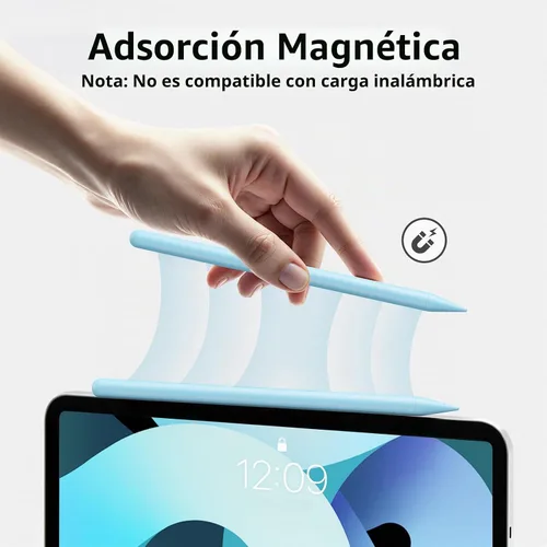 Vista 4 de Lápiz óptico para iPad 6-11ª generación 2X carga rápida, rechazo de palma Azul