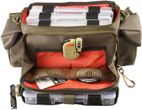 Vista 5 de Custom Leathercraft Wild River CLC WT3505 Tackle Tek Mission Lighted Convertible Tackle Bag with Four PT3500 Trays, Small