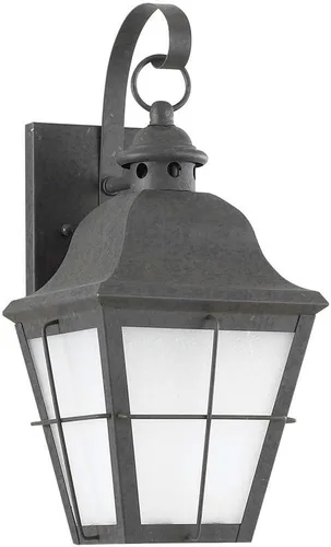 Vista 2 de Generation Lighting 89062EN3-46 - Farol de pared transicional para exteriores de Seagull, colección Chatham en acabado bronce/oscuro