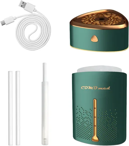 Vista 2 de Humidificador para el hogar, niebla fría de llenado superior de 1 litro para bebés y plantas, humidificador de escritorio USB para dormitorio