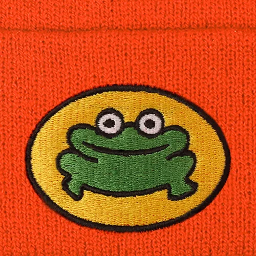 Vista 2 de Dsehuko Gorro de rana para mujeres y hombres, lindo gorro de invierno curvado