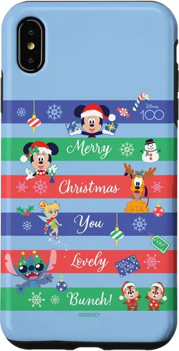 Vista 11 de Funda para iPhone 16 Disney 100 Mickey & Friends Merry Christmas You Lovely Bunch
