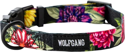 Vista 20 de Wolfgang - Collar de perro resistente y ajustable con hebilla de nailon de liberación rápida para caminar y entrenar, estampado BrookTrout, talla S