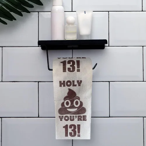 Vista 2 de Decoraciones de cumpleaños número 13 para niños y niñas, papel de toliet