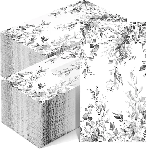 Vista 11 de Seajan 200 piezas de sombrillas de playa, servilletas de papel para invitados, toallas de mano desechables para baño, servilletas de papel