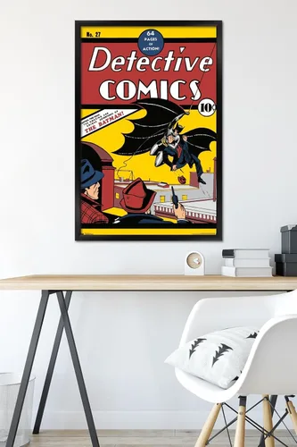 Vista 6 de 24 x 36 DC Comics Batman - Detective #1 Póster de pared, 36 pulgadas de largo x 24 pulgadas, versión enmarcada en negro Versión con marco negro