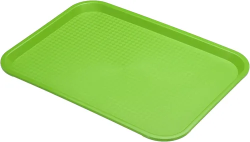 Vista 6 de PATIKIL Bandeja de comida rápida de 13.7 x 10.6, bandeja rectangular multiusos reutilizable de plástico PP para restaurante, cocina en casa