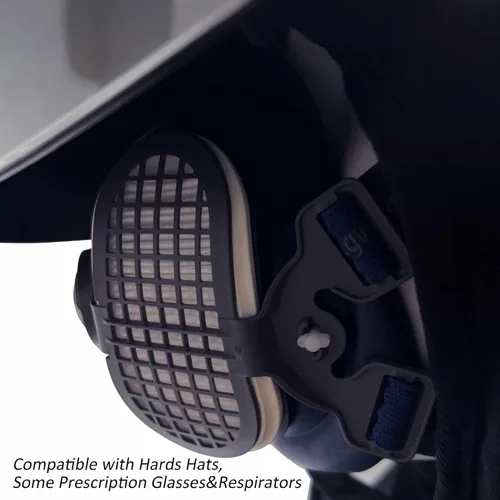 Vista 4 de Tefuawe Gafas de Soldadura de Oscurecimiento Automático, Tecnología de Color Real, Lente LCD Digital, Casco de Soldadura con Cubierta para Cuello