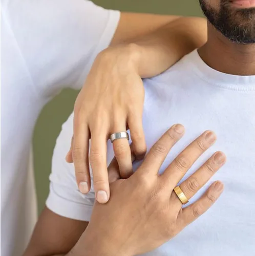 Vista 2 de Stainless Steel Decorative Rings for Men and Women