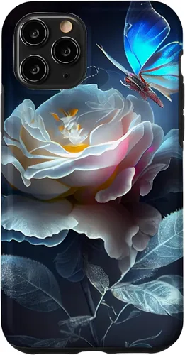 Vista 11 de Funda para iPhone 11 Pro Max con diseño de pétalos de flores de espectro colorido