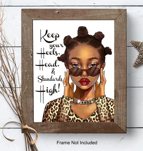 Vista 8 de Arte y decoración inspiradoras de pared para mujeres negras, póster motivacional de inspiración afroamericana, arte negro, obra de arte de pared