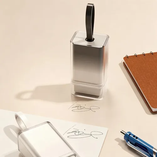 Vista 5 de Sello de firma personalizado, sello de nombre personalizado, sellos
