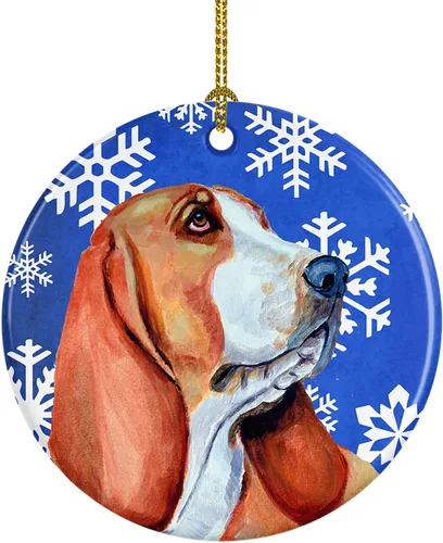 Vista 360 de Caroline's Treasures Cavalier Spaniel - Adorno de cerámica para colgar en el árbol de Navidad, para el hogar, Navidad, fiestas, regalo, 3 pulgadas