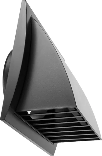 Vista 10 de Repa Market Cubierta de ventilación para secadora de 4 pulgadas/tubo de antracita para paredes o techo/cubierta de protección de plástico ABS