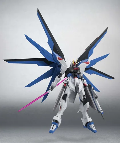 Vista 3 de TAMASHII NATIONS Bandai Robot Spirits Freedom Gundam Seed Figura de acción