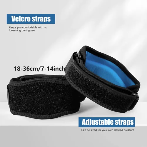 Vista 2 de SPLASHGRIP Coderas para hombres y mujeres, golfistas, tenis, alivio del dolor para tendinitis, correa de codo ajustable con almohadilla