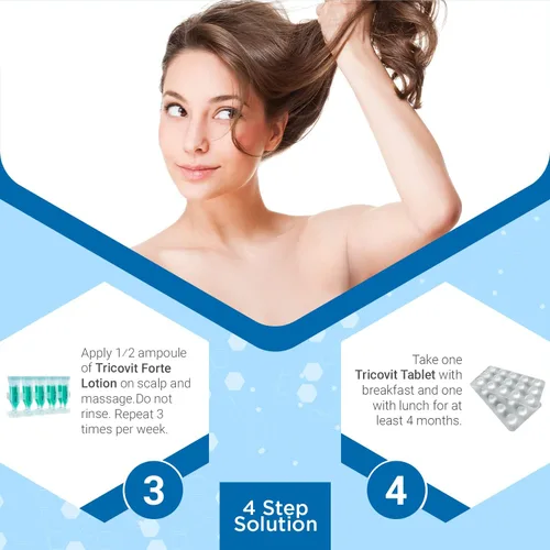 Vista 7 de Tricovit Champú para el crecimiento del cabello para mujeres y hombres, tratamiento del cuero cabelludo para adelgazamiento del cabello, regula