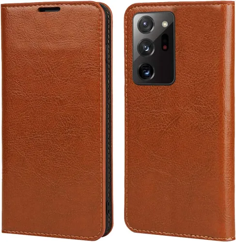 Vista 11 de iCoverCase Funda tipo cartera para Samsung Galaxy Note 20 Ultra con ranuras para tarjetas, función atril de cuero premium con función de atril