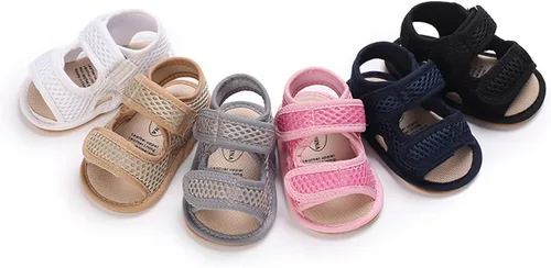 Vista 5 de RVROVIC Sandalias para bebés niños y niñas, zapatos de verano de primera calidad para exteriores, ligeras, suaves, antideslizantes, suela para niños
