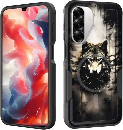 Vista 222 de Funda magnética para Galaxy A16 5G, [compatible con MagSafe] [protección contra caídas de grado militar] Funda resistente a prueba de golpes