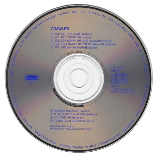 Vista 3 de Crawler Self Titles Cd Wstone Cold Sober Japanese Import