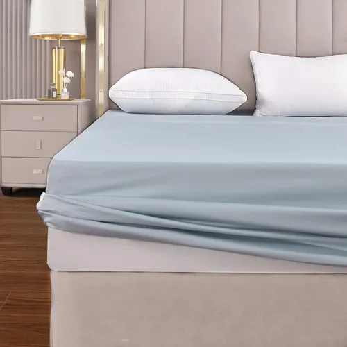 Vista 13 de THE COTTON & SILK® Sábana bajera ajustable 100% de algodón de fibra larga de lujo, calidad de hotel de 5 estrellas, suave, transpirable y duradera