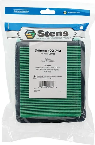 Vista 5 de Stens Nuevo combo de filtro de aire 102-713 compatible con motores Honda GC135, GC160, GCV135, GCV160, GCV190, GX100 y GXV57, F220 tillers, Bomag