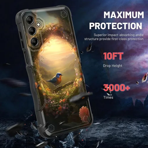 Vista 958 de Funda para Galaxy A14 5G, [Doble Capa][Protección contra Caídas de Grado Militar de 10 Pies] [Antideslizante] Funda Resistente a Prueba de Golpes