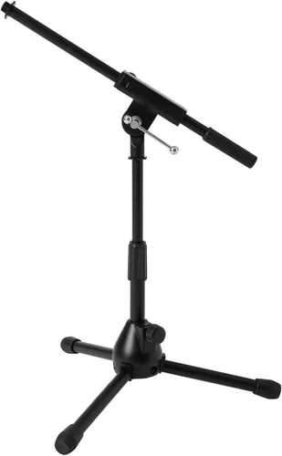 Vista 2 de Ultimate Support JS-MCFB50 - Soporte de micrófono de perfil bajo con pluma de longitud fija con altura ajustable de 16 a 23 pulgadas, paquete de 3